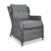 Lauko baldų komplektas TRIVENTO 2 Tamsiai Pilka